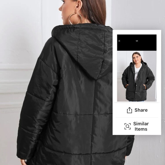 New with tags puffer coat ordered on SHEIN was a bit big - Picture 2 of 2